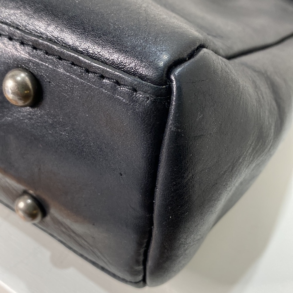 PATRICIA NASH Black Leather “Poppy Tote” (Heritage Collection) Bag - Picture 7 of 14